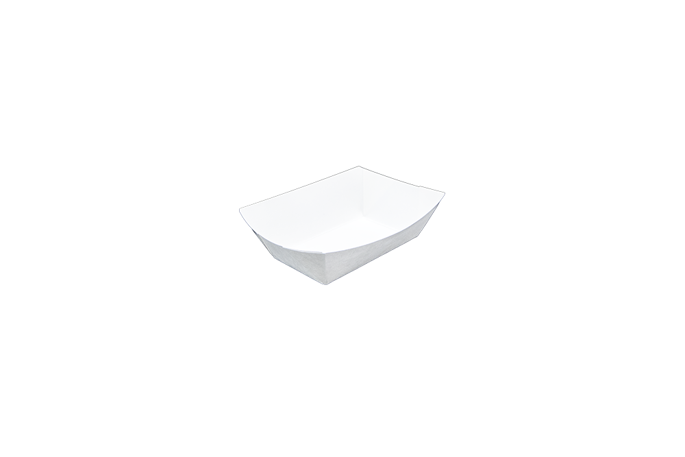 #50 (1/2 lb.) White Food Tray