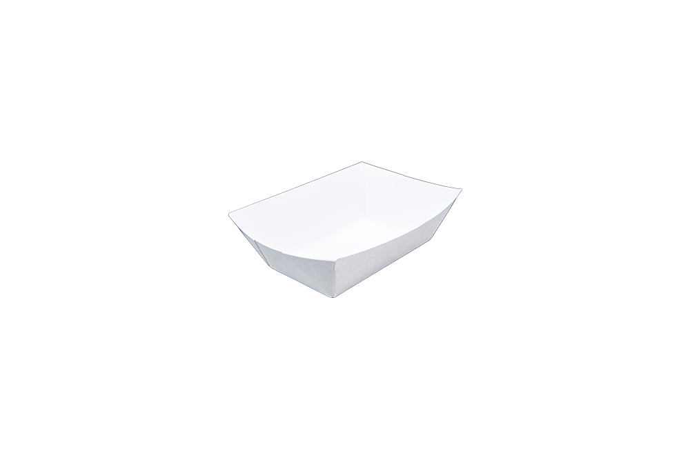 #100 (1 lb.) White Food Tray