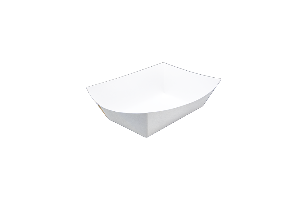 #300 (3 lb.) White Food Tray