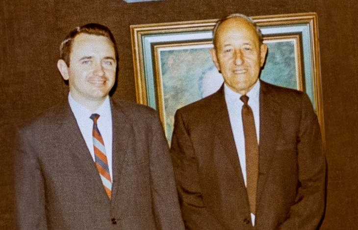 Vintage photo of Milt and Chuck Zeiser, first and second generation SCT leadership.
