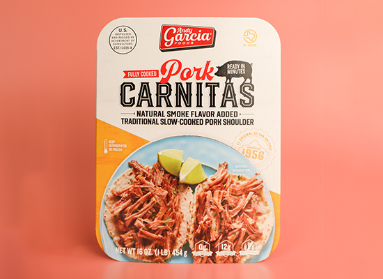 Betty Garcia Pork Carnitas custom retail packaging
