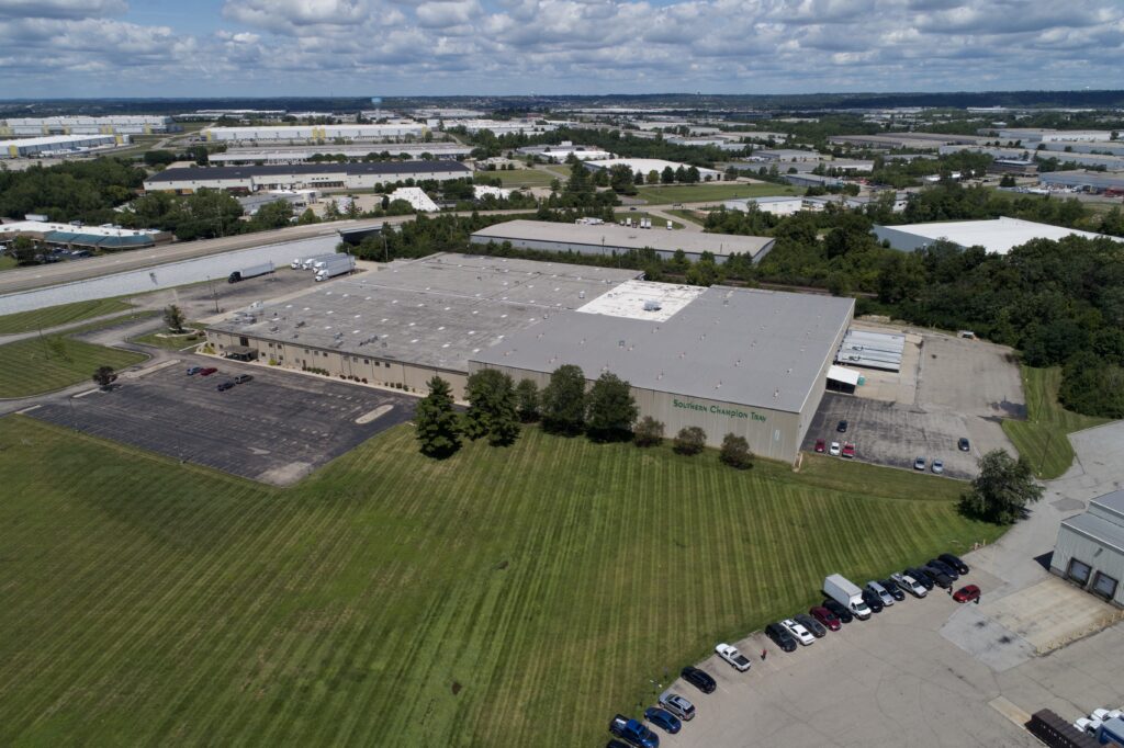 Aerial view of the SCT manufacturing facility in Fairfield, Ohio
