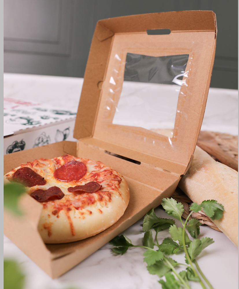 Southern Champion TrayMicroflute Windowed Pizza Clamshell