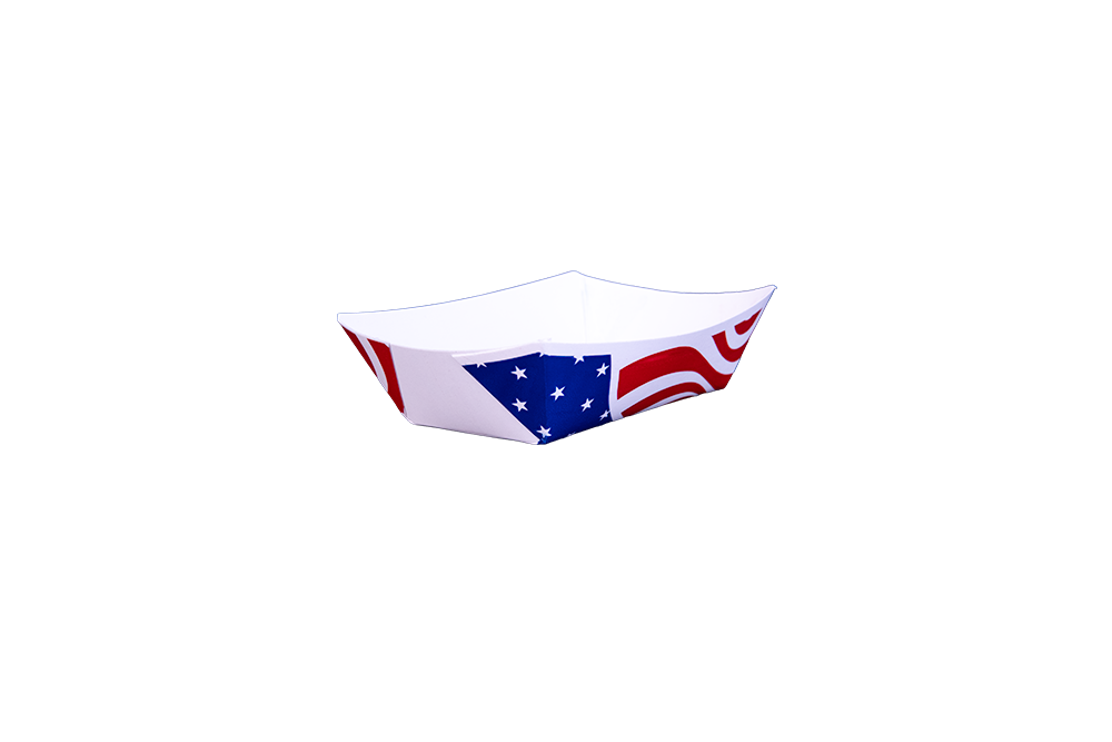 #25 (1/4 lb.) U.S. Flag Food Tray