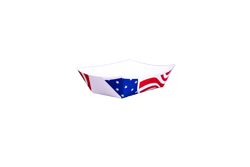 #40 (6 oz.) U.S. Flag Food Tray